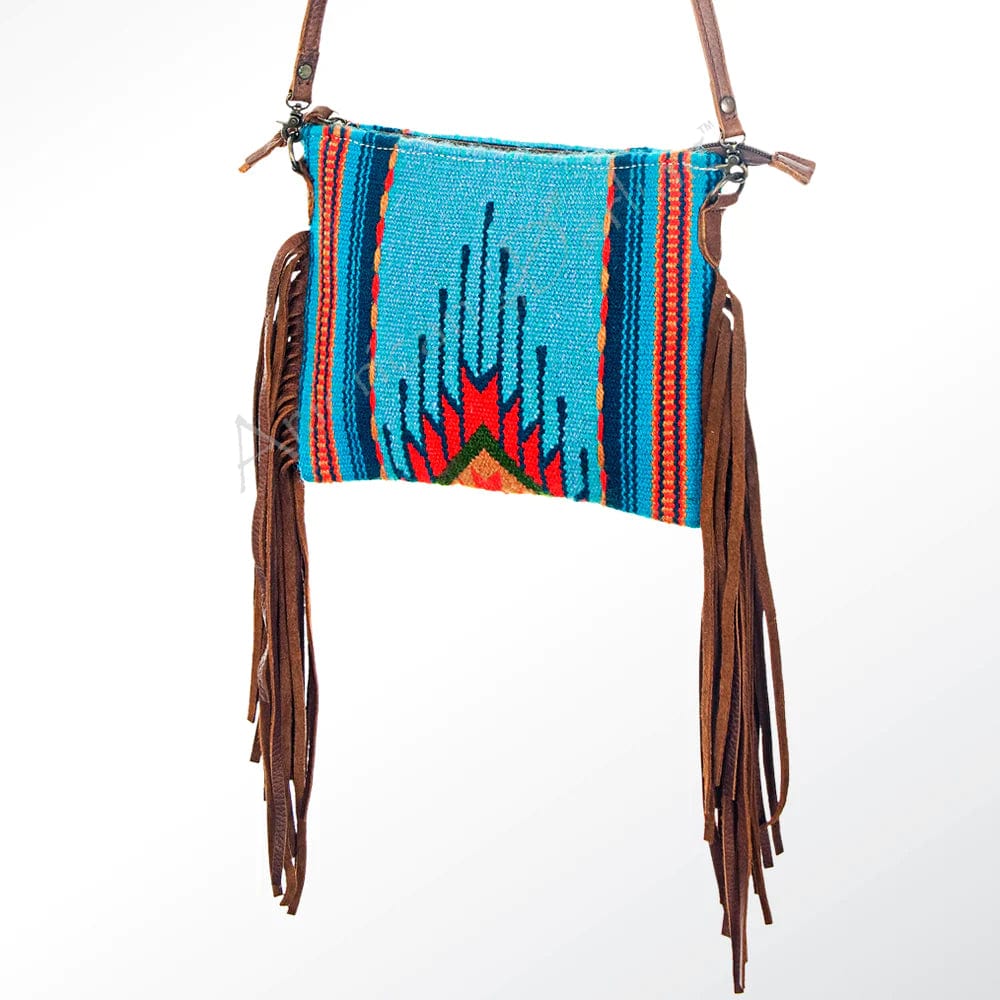 American Darling Western Saddle Blanket Bag ~ Multi Blue American Darling Bag Multi Blue