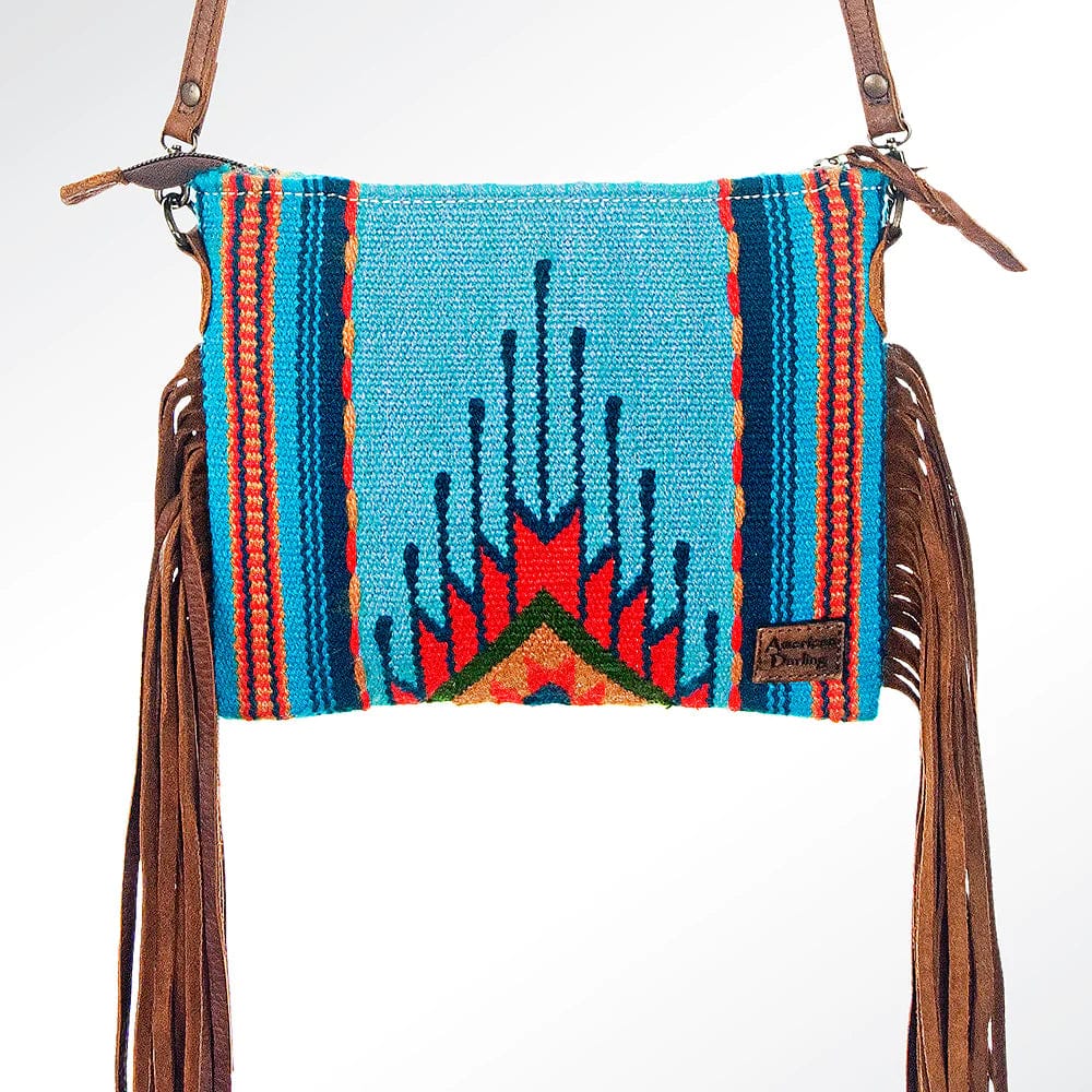 American Darling Western Saddle Blanket Bag ~ Multi Blue American Darling Bag Multi Blue